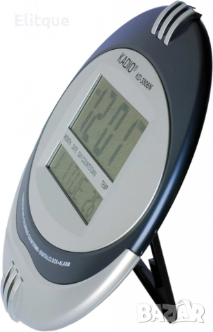 Настолен/стенен часовник, будилник, термометър в едно с LCD дисплей, снимка 4 - Други стоки за дома - 52815686
