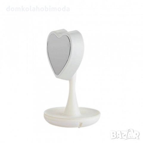 Настолно огледало за гримиране, С лед осветление, Сърце, снимка 6 - Други - 31861406