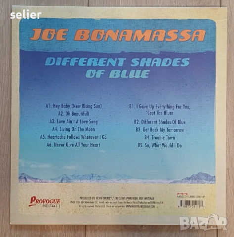 Joe Bonamassa ‎– Different Shades Of Blue Издание 2014г Стил:Blues Rock Състояние на винила:NEAR MIN, снимка 2 - Грамофонни плочи - 54263142