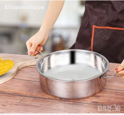 Тава с дръжки от неръждаема стомана, снимка 5 - Съдове за готвене - 52339839