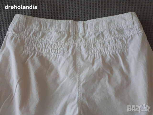 Бял памучен панталон Street One - M, снимка 4 - Панталони - 51736651