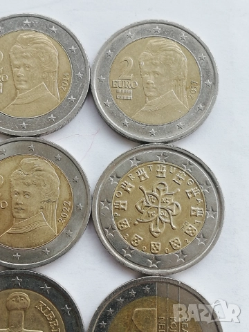 лот от 22 монети от 2 евро различни държави, снимка 9 - Нумизматика и бонистика - 47791967