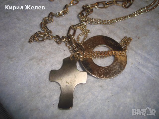 ЗЛАТИСТО ИНТЕРЕСНО ВИНТИДЖ КОЛИЕ 27877, снимка 6 - Колиета, медальони, синджири - 37128404