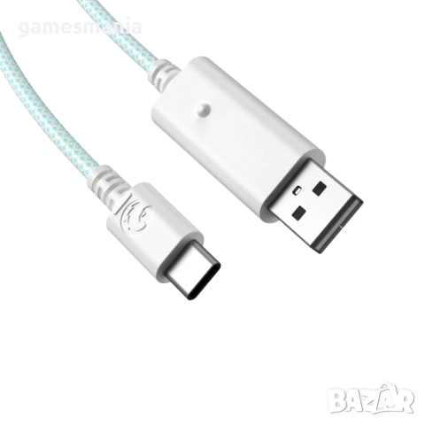 GameSir 3M USB Type-C / Data Transfer / Кабел/ White & Cyan/ Black & Red, снимка 10 - Аксесоари - 54067188