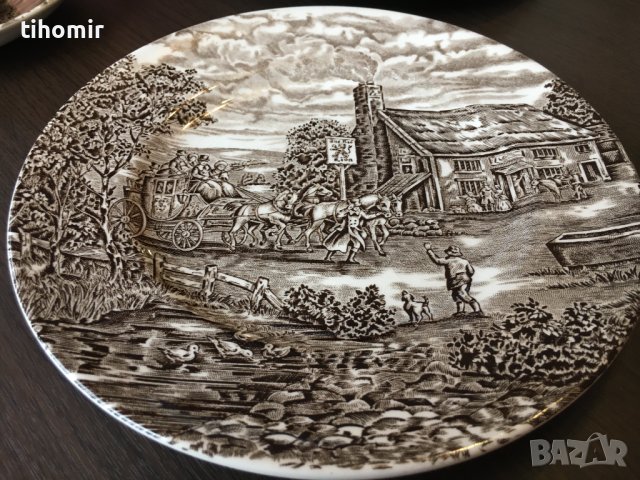 Английски порцеланов сервиз за чай 19 части, снимка 7 - Сервизи - 40665150