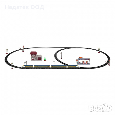 Градски влак със звук и светлини, 80х5х45 см, многоцветен, снимка 2 - Влакчета, самолети, хеликоптери - 36457208