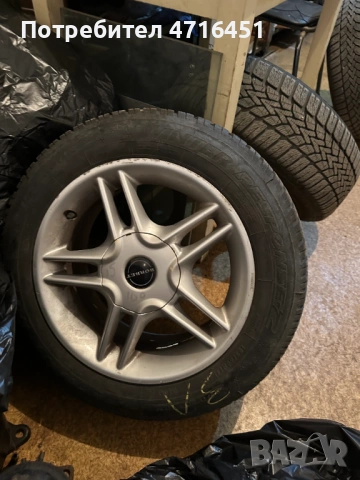 4 бр. Джанти BORBET с Гуми DUNLOP 195/60 R15 за Toyota Corrola 2005, снимка 3 - Гуми и джанти - 53192093