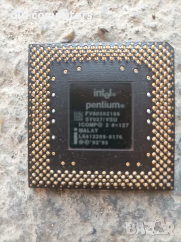 Ретро процесор Intel Pentium 166 MHz (i166 / Socket 7) - за колекционери, снимка 2 - Процесори - 56151201