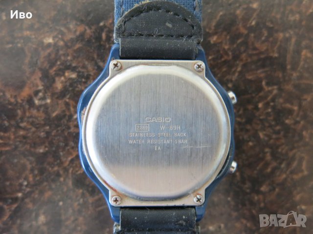 Мъжки електронен часовник Casio W-69H, снимка 9 - Мъжки - 44325510