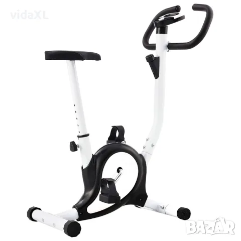 vidaXL Велоергометър с ремъчно задвижване, черен(SKU: 92009)