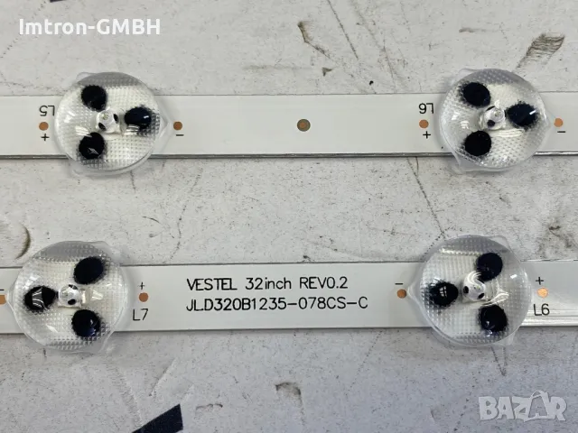 LED лента подсветка за VESTEL 32" - съвместими CROWN FINLUX TELEFUNKEN OK NEO TOSHIBA BLAUPUNKT , снимка 4 - Части и Платки - 50091649