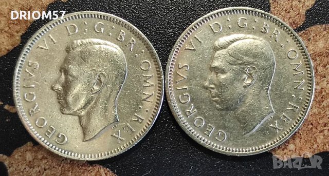 Монетu Великобритния - 2 бр.› Крал Джордж VI [1949-1950], снимка 2 - Нумизматика и бонистика - 50110235