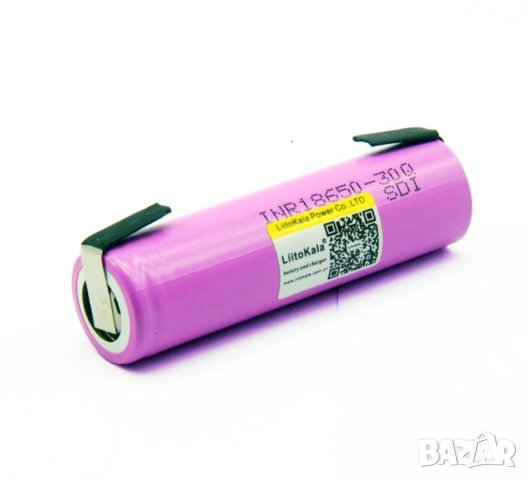LiitoKala®™ 3.7v 30Q 30Q-N Li-Ion Батерия 18650 с Пластинка или БЕЗ 30A 3000mAh Взривозащитен Клапан, снимка 5 - Аксесоари за електронни цигари - 42533784