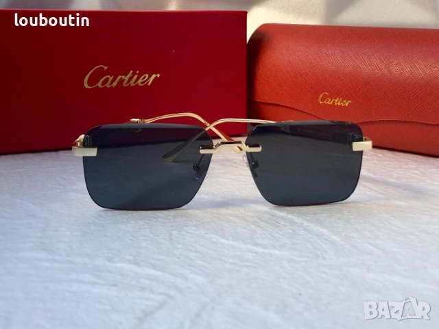 Cartier мъжки слънчеви очила с дървени дръжки, снимка 7 - Слънчеви и диоптрични очила - 42796957