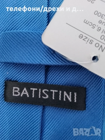 Нова синя копринена вратовръзка BATISTINI, снимка 2 - Други - 56057815