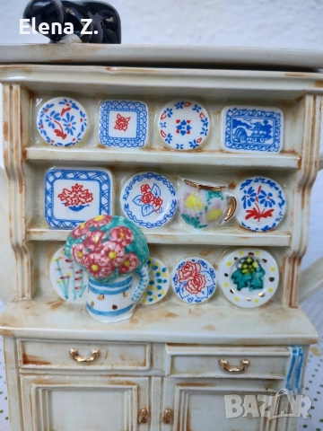 Чайник "шкаф за чинии" Swineside Англия, снимка 2 - Декорация за дома - 52860301