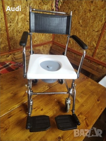 Санитарен тоалет стол с вдигащи се подлакътници за баня и тоалет. Подходящ за възрастни, оперирани, , снимка 8 - Тоалетни столове - 42221080