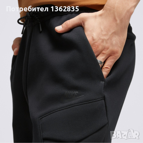 НОВО оригинално черно памучно вталено долнище анцуг NIKE TECH размер L от САЩ, снимка 14 - Спортни дрехи, екипи - 44555624