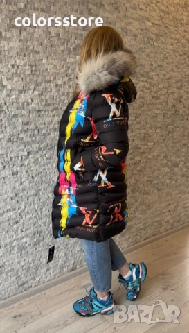 Дамско дълго зимно яке Louis Vuitton код IM62u, снимка 2 - Якета - 52053215