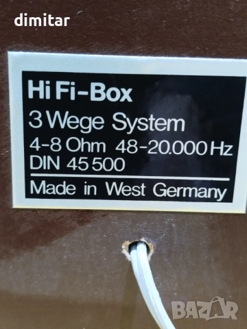 Тонколони HI- FI DIN 45500, снимка 3 - Тонколони - 54071050