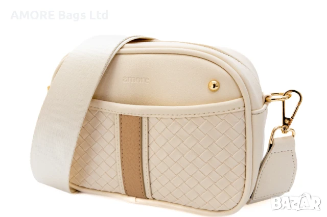 Ежедневна дамска чанта AMORE Elisa - Cream, снимка 4 - Чанти - 50657853