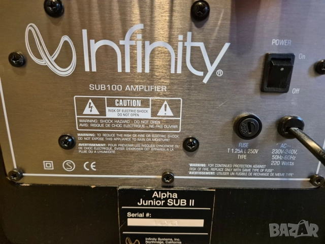 Активен Субуфер Infinity SUB 100, снимка 5 - Тонколони - 52242641