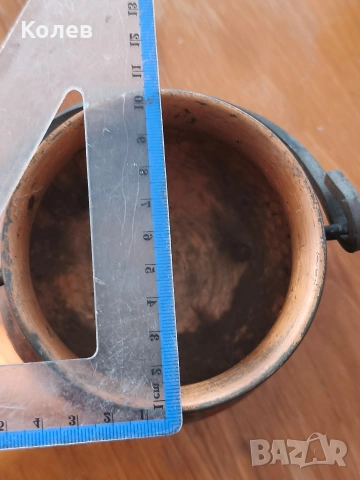 Стар меден съд, снимка 3 - Антикварни и старинни предмети - 54337911