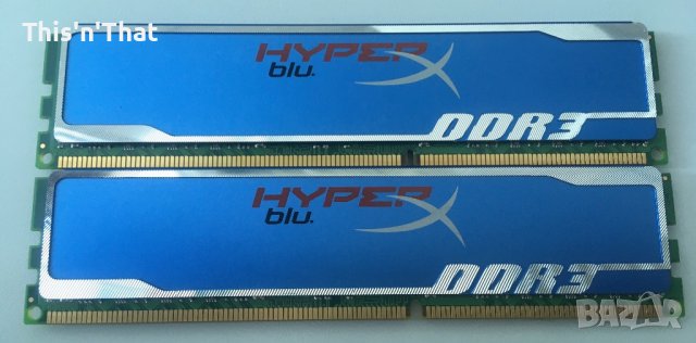 Kingston HyperX Blu PC Gaming Memory 1333MHz DDR3 2GB (2x2GB) KHX1333C9D3B1/2G, снимка 3 - RAM памет - 36849727