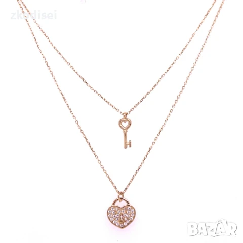 Златнo колие 2,10гр. 46,0см. 14кр. проба:585 модел:32288-6, снимка 1