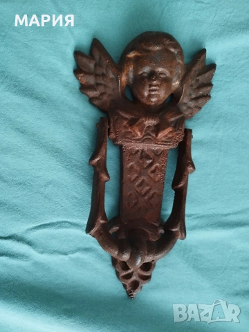 Бронзово чукало за врата, снимка 4 - Антикварни и старинни предмети - 53931914