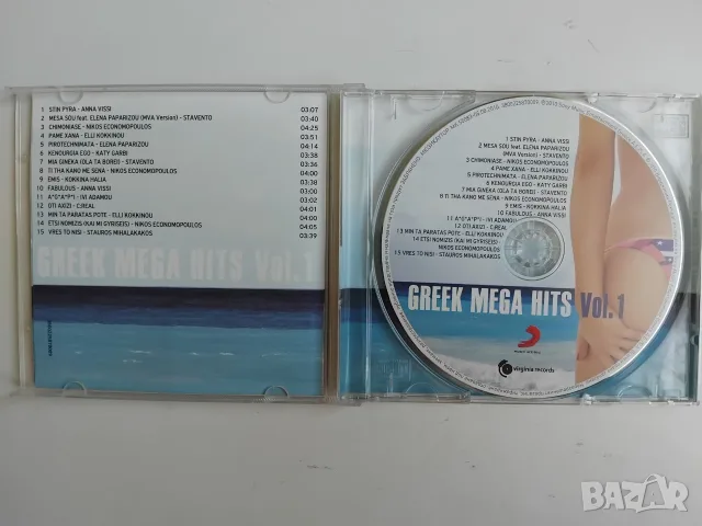 Greek Mega Hits Vol. 1 - оригинален диск гръцка музика Virginia Records, снимка 2 - CD дискове - 56120241