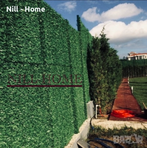 Поцинкована мрежа с декорация ( Изкуствена трева ) 4 мм. Тел / 40 мм. Око, снимка 11 - Огради и мрежи - 52302895