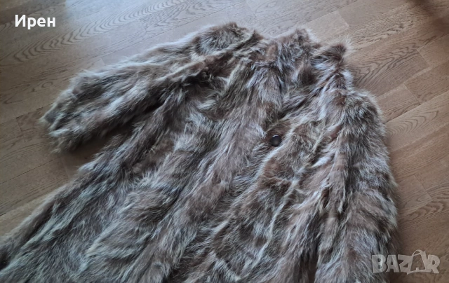 Ново дълго палто от енот, снимка 3 - Палта, манта - 54168281