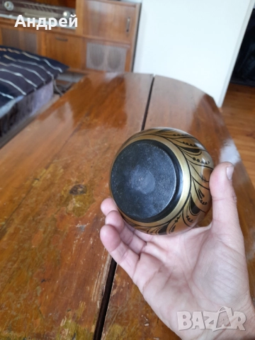 Стара дървена паница,хохлома #10, снимка 6 - Други ценни предмети - 52945320