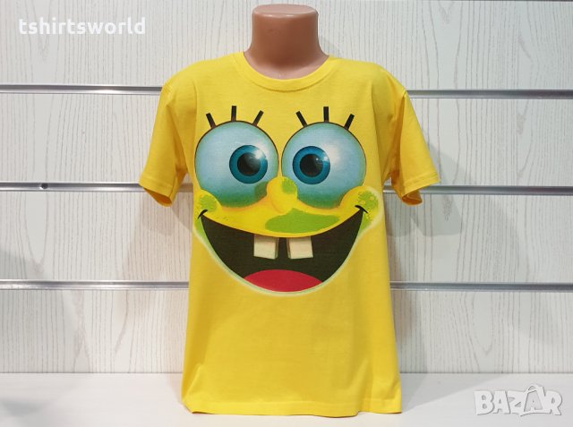 Нова детска тениска с дигитален печат Спондж боб, SpongeBob, снимка 7 - Детски тениски и потници - 31690982