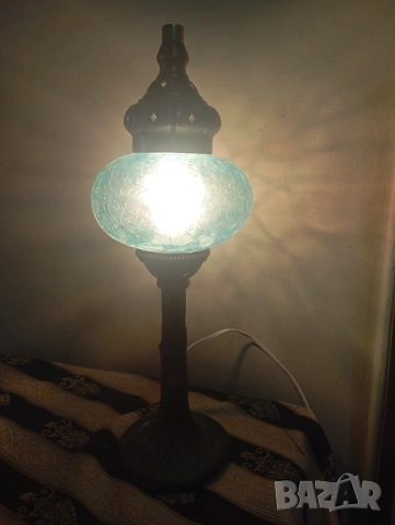 Винтидж настолна лампа, снимка 6 - Настолни лампи - 54067802