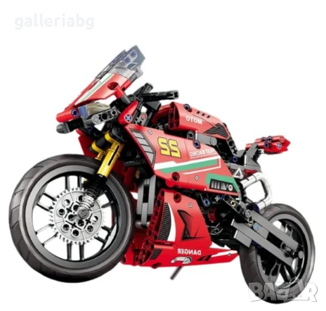 Състезателен Мотор – Конструктор с 470 части | Съвместим с Lego