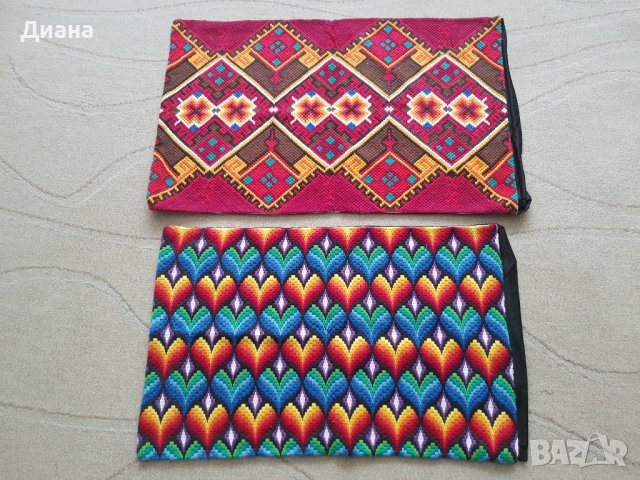 Автентични ръчно бродирани калъфки за възглавници и ковьори., снимка 4 - Декорация за дома - 31801140