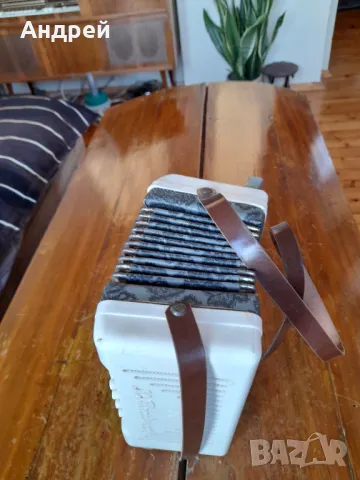 Стар детски окардеон Юбилейная, снимка 5 - Антикварни и старинни предмети - 48157724