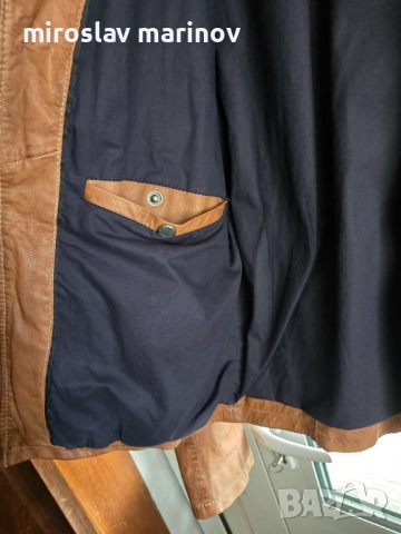 Продавам мъжко кожено яке , снимка 5 - Якета - 52788835