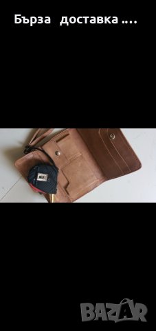  Кожена чанта  с  дръжка за китка, снимка 4 - Чанти - 44197343
