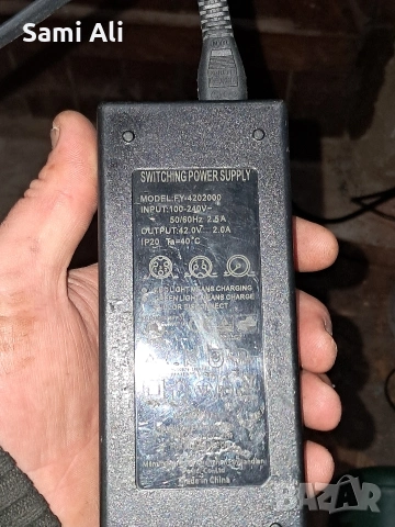 Зарядно устройство за електрически велосипед / скутер 42V 2A (3-pin), снимка 6 - Велосипеди - 53893579