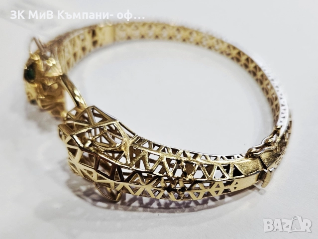 Златна гривна 12.8гр 06562-25/2, снимка 3 - Гривни - 52567861