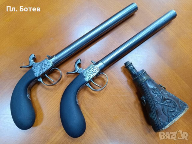 Чифт капсулни пистолети/револвер , снимка 4 - Антикварни и старинни предмети - 44394262