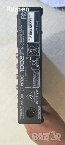 Mixer Behringer Xenyx 1002FX, снимка 3 - Други - 56060763