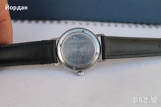 СССР часовник ''ПОЛЕТ'' 17 камъка стоманена каса 38 мм, снимка 6 - Антикварни и старинни предмети - 38729869