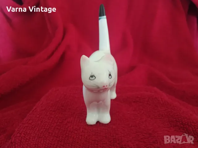 Порцеланова статуетка Котка. , снимка 3 - Колекции - 48780236