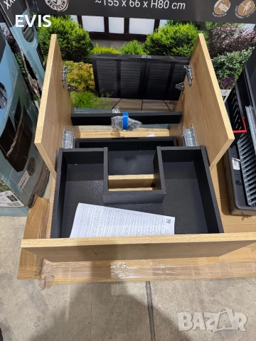 Продавам нов шкаф за мивка с две чекмеджета – светло кафяв, снимка 2 - Шкафове - 52813181