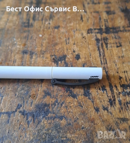 ролер Lamy Лами бял с черен гумен грип модел 377, снимка 8 - Ученически пособия, канцеларски материали - 52789466