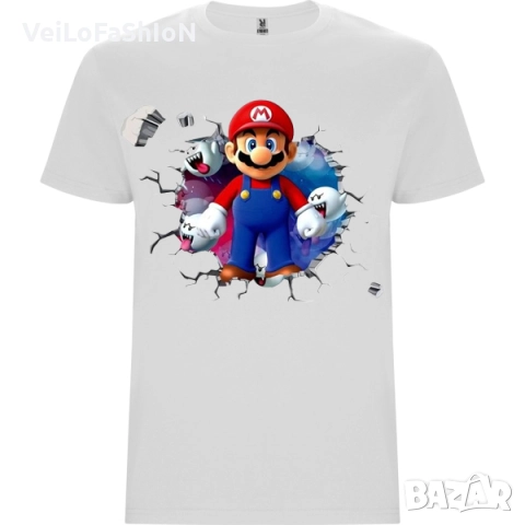 Нова детска тениска със Супер Марио (Super Mario) в три цвят, снимка 4 - Детски тениски и потници - 46964081
